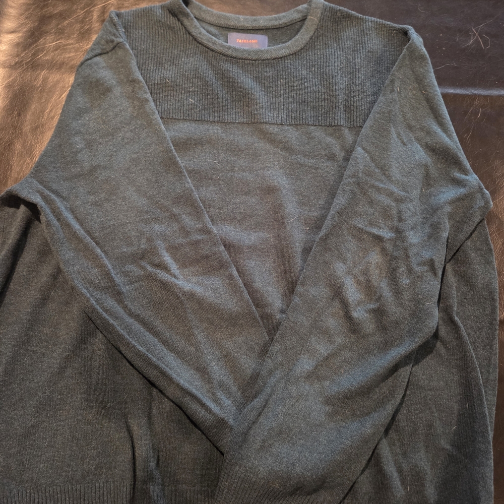 Men's Charcoal Crewneck Sweater by Nautica
